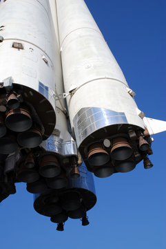 the view of the rocket from below