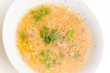 Beef Soup with Slices of Beef and Vegetable 3