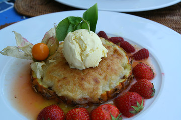 Gratin d'ananas