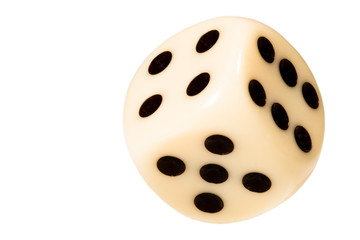 Dice isolated on white background