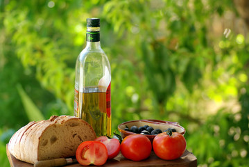  Ingredients of the kitchen mediterranean.