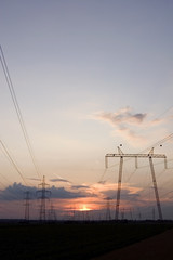 Fototapeta na wymiar Power lines