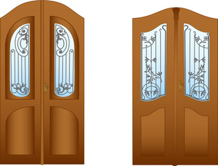 Doors with decorative lattices for design-1