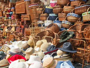 Hortobagy - tourists' market at the village squre