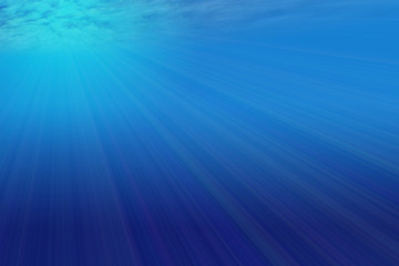 Underwater sunbeam