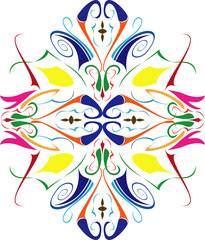 Vector pattern on a white background