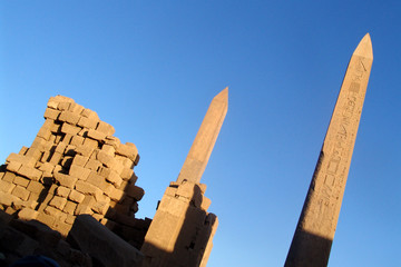 Obelisken im Tempel von Luxor