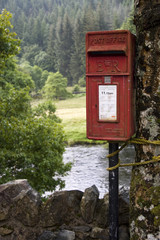 Red Royal Mail Post box