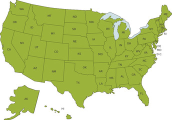 US Political Map