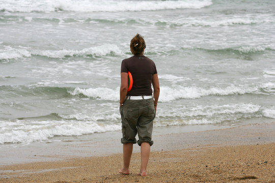 femme sur la plage
