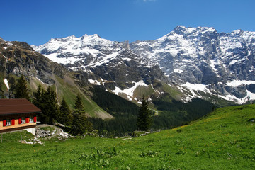 Fototapeta na wymiar Alpine hills