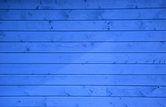 Abstract Background Made With Blue Wood Boards