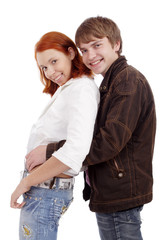 Portrait of a young people. Shot in studio..