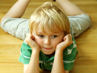 On the floor