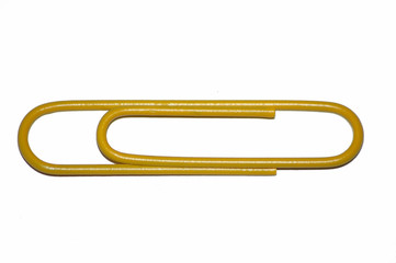 Yellow paper clip 
