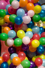 Fototapeta na wymiar Kolorowe balony powietrza. Air baloons festiwalu, Nowosybirsk