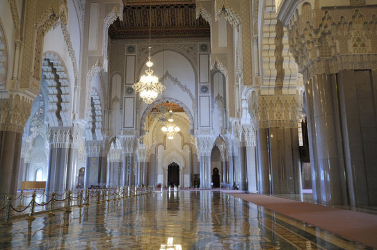 Great Mosque Hassan ii Casablanca, interior