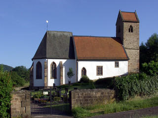 Fototapeta na wymiar Dwa kościół w Ruthweiler