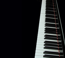 keyboard on black