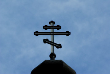 Fototapeta na wymiar Ukraińska Cerkiew Krzyż