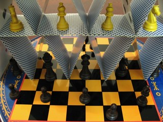Card Tower With Chess 2