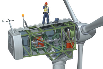 Wind Turbine Cutaway © Stephen Sweet