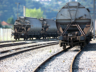 Fototapeta na wymiar kolejowych przewozów towarowych