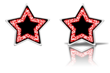 étoile star fond blanc