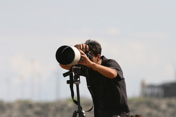 photographe en action