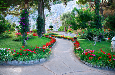 Public garden in Capri island - 3828599