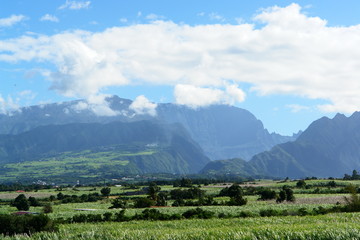 ile de la reunion, entree du cirque de cilaos