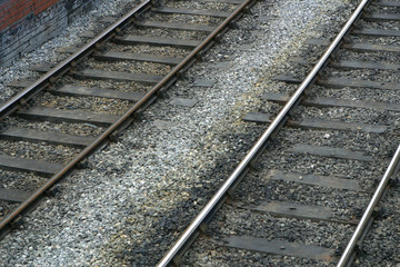 A section of railway track