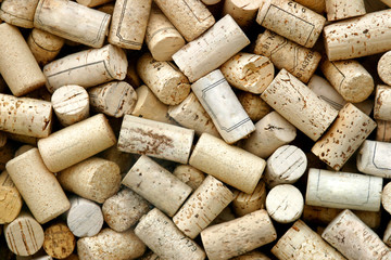 Close-up of a lot of corks.