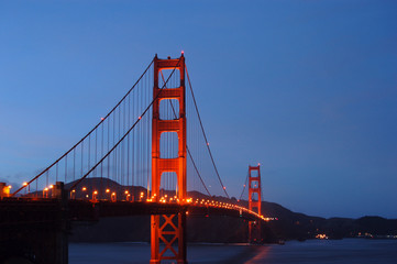 Fototapeta na wymiar Golden Gate Bridge, San Francisco, Kalifornia