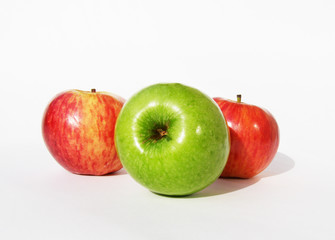 Three  appetizing apples