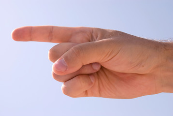 isolated hand symbol