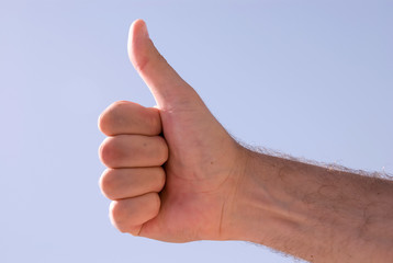 isolated hand symbol