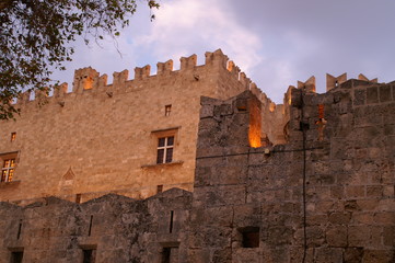 Obraz premium Rhodos island castle