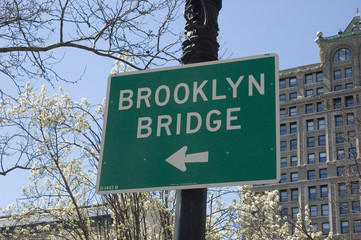 panneau brooklyn bridge