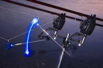 Carpfishing bite alarms