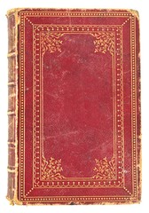 Antique Red and Gold Book Cover