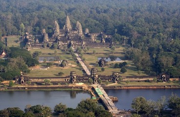 Angkor Wat bird's eye view 