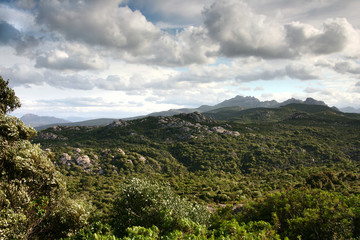 Fototapeta na wymiar Sardinian Mountain Landscape