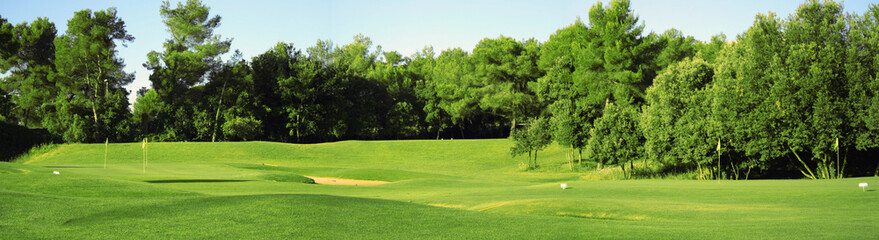 Panorama di campo da golf