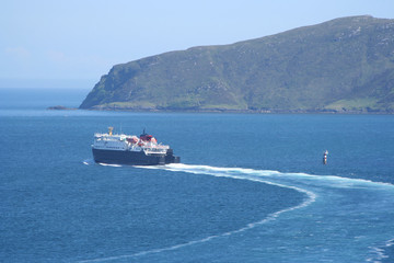 Passenger ferry turning