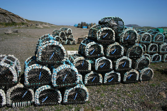 Piles Of Lobster Pots