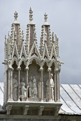 The roof of a memorial cemetery