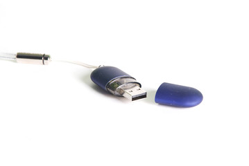 usb-key on a white background