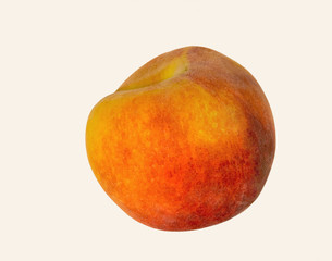 Fresh peach,isolated