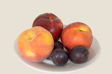 Peaches,plums,nectarines-isolated 3